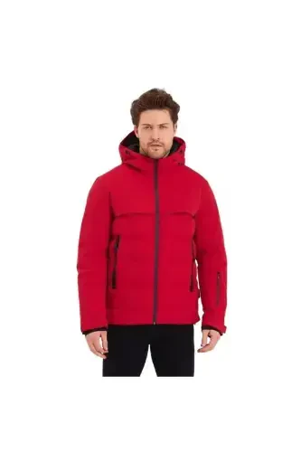 Jcodarwın Su Soğuk Geçirmez Jacket Erkek Puffer Sn Kırmızı Mont-Kırmızı - 3