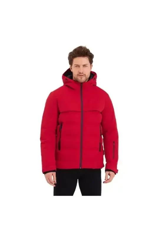 Jcodarwın Su Soğuk Geçirmez Jacket Erkek Puffer Sn Kırmızı Mont-Kırmızı - 3