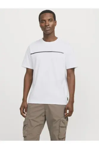 Jcofusion Full Branding Tee Ss Crew Noos Oq Erkak T-Shirt 12273120-Fusion - 2