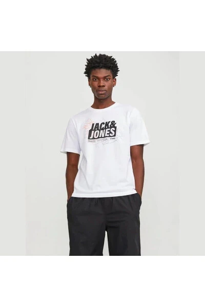 JCOMAP LOGO TEE SS CREW N White Men's Short Sleeve T-Shirt - 1