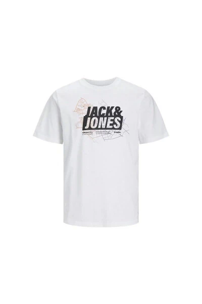 JCOMAP LOGO TEE SS CREW N White Men's Short Sleeve T-Shirt - 3
