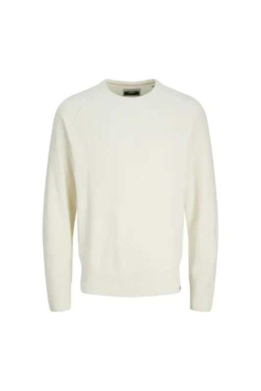 JCOMASON KNIT CREW NECK ERKEK KAZAK-Cloud Dancer - 7