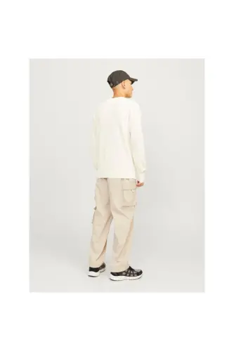 JCOMASON KNIT CREW NECK МУЖСКОЙ СВИТЕР-Cloud Dancer - 6