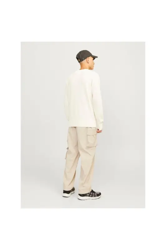 JCOMASON KNIT CREW NECK МУЖСКОЙ СВИТЕР-Cloud Dancer - 6
