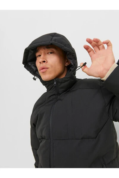 Jcootıs Puffer Men's Black Jacket - 4