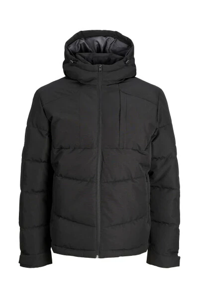 Jcootıs Puffer Men's Black Jacket - 7