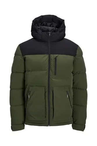 Jcootto Puffer Erkek Mont - 12214648-Siyah - 1