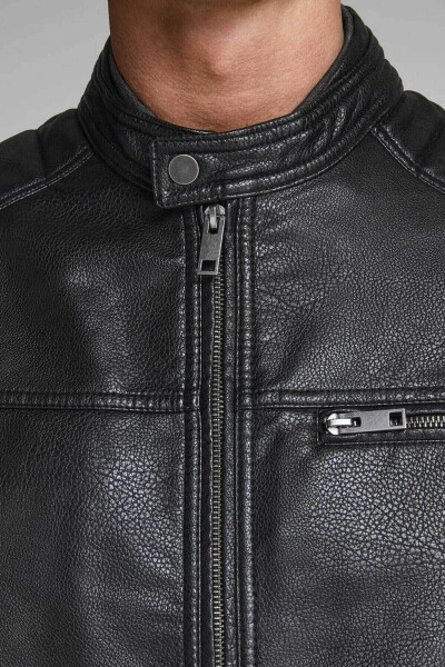 Jcorocky Jacket Noos Men's Leather Jacket Black - 3