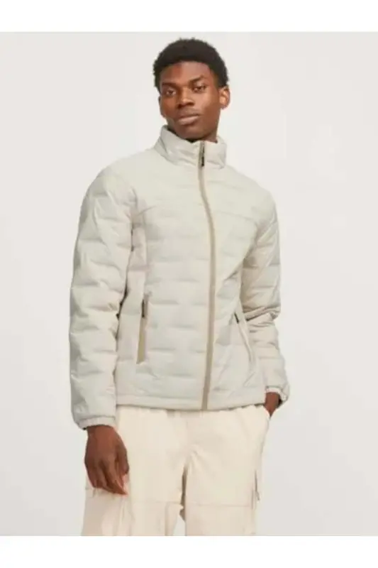 Jcosonic Stand Collar Jacket Erkak Mont-MOONBEAM - JACK & JONES