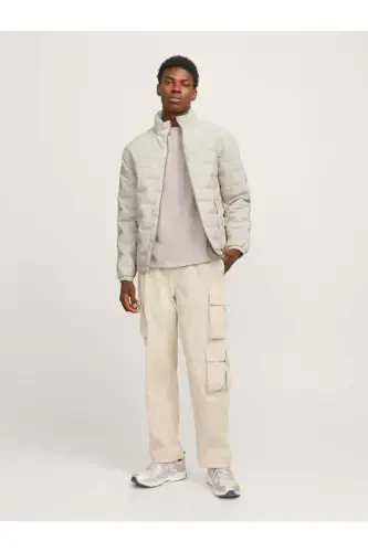 Jcosonic Stand Collar Jacket Мужская куртка-MOONBEAM - 3