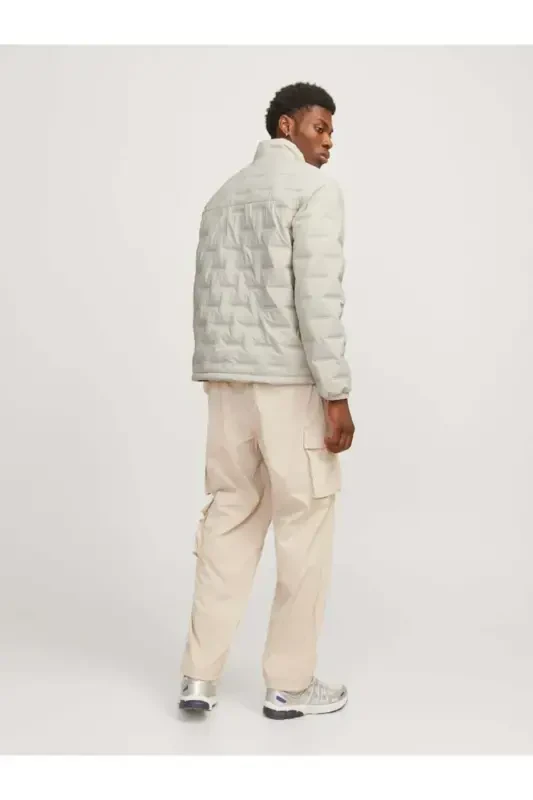 Jcosonic Stand Collar Jacket Мужская куртка-MOONBEAM - 6