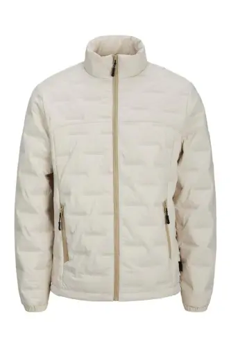 JCOSONIC STAND COLLAR JACKET Moonbeam-MOONBEAM 