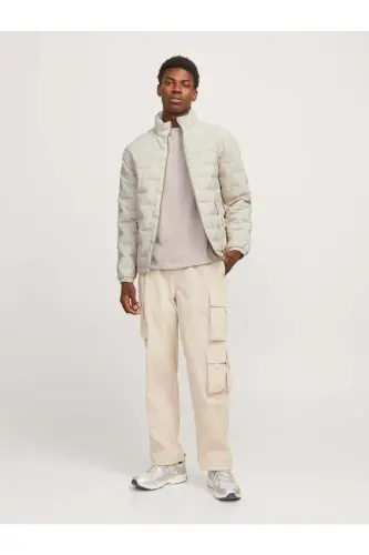 JCOSONIC STAND COLLAR JACKET Moonbeam-MOONBEAM - 3