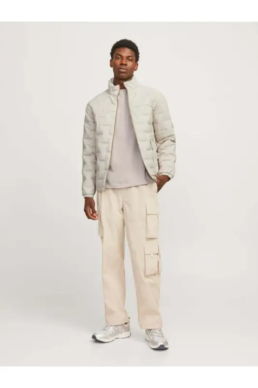 JCOSONIC STAND COLLAR JACKET Moonbeam-MOONBEAM - 3