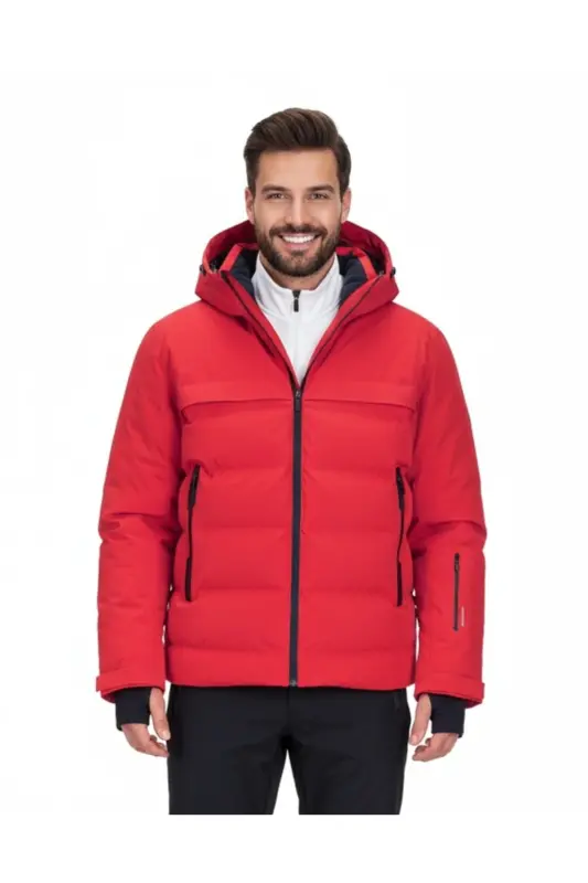 JCOTARWIN PUFFER 12225287 QIZIL-Qizil - JACK & JONES