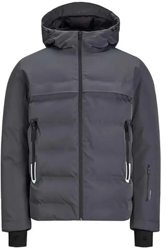 Jcotarwın Su Soğuk Geçirmez Şişme Mont 12225287-ASPHALT - JACK & JONES