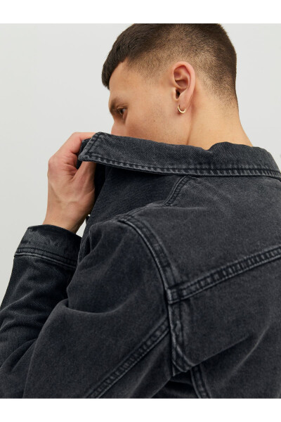 Jean Kot Ceket 12223613 - Black Denim - 4