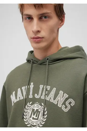 Jeans Printed Green Sweatshirt 0s10201-71581-Green - 5