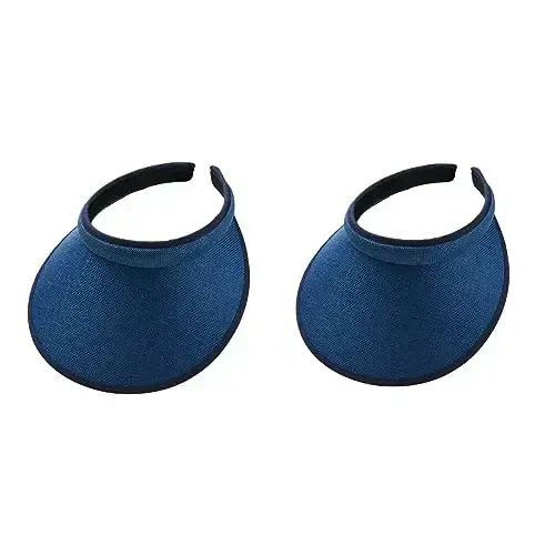 jecvxor Ayollar uchun mato bilan qoplangan slip-on visor, erkaklar uchun sozlanishi kepka sport quyoshdan himoya visorlari 