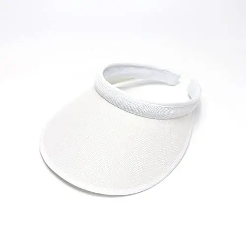 jecvxor Cloth Covered Slip-On Visor for Women, Adjustable Cap Sports Sun Visors for Men - 5