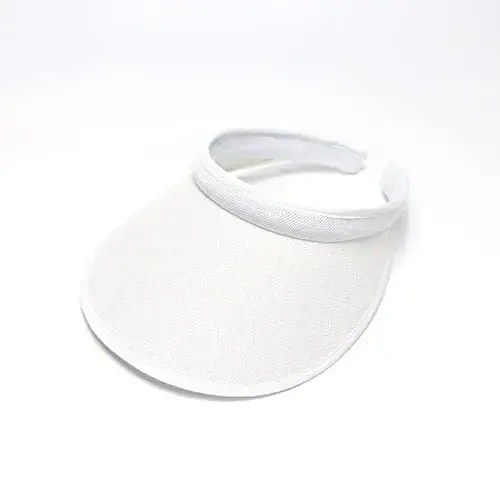 jecvxor Cloth Covered Slip-On Visor for Women, Adjustable Cap Sports Sun Visors for Men - 2