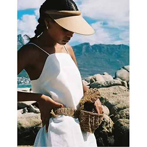 jecvxor Cloth Covered Slip-On Visor for Women, Adjustable Cap Sports Sun Visors for Men - 4