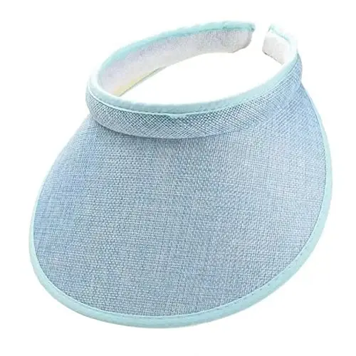 jecvxor Cloth Covered Slip-On Visor for Women, Adjustable Cap Sports Sun Visors for Men 