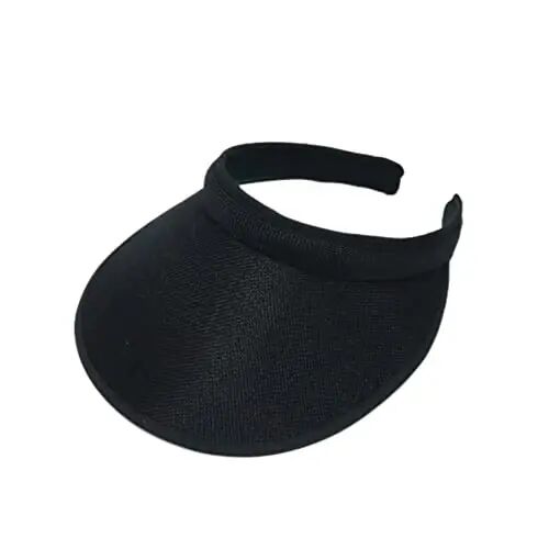 jecvxor Cloth Covered Slip-On Visor for Women, Adjustable Cap Sports Sun Visors for Men - JECVXOR
