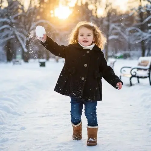 JEELLIGULAR Toddler Baby Girl Coats Kids Cloak Button Warm Thick Jacket Clothes Baby Fall Winter Outwear Clothes Set - 7