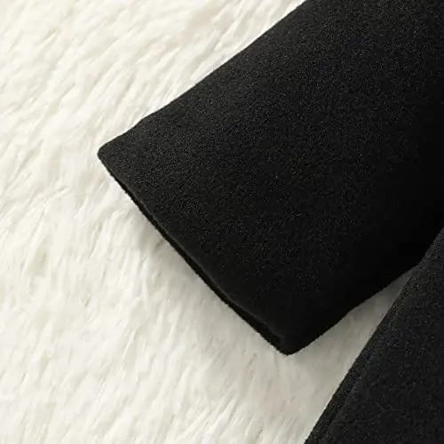 JEELLIGULAR Toddler Baby Girl Coats Kids Cloak Button Warm Thick Jacket Clothes Baby Fall Winter Outwear Clothes Set - 5