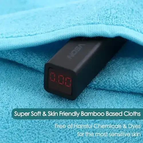 JEFFSUN Baby Washcloths 6 Pack, 10x10 inch Heavenly Soft Blue Wash Cloths for Face and Body, Gentle & Safe Face Towels on Sensitive Skin, Baby Essentials Shower Gifts for Newborn Kid Toddler Children - 3