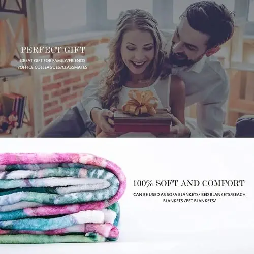 Jekeno American Flag Blanket USA Flag Soft Warm Throw Print Blanket for Couch Bed 50