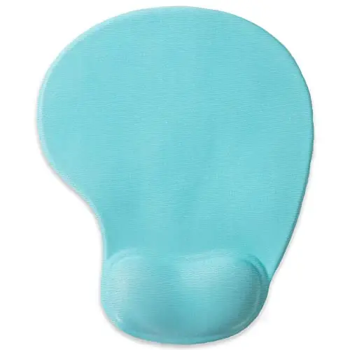 Office Mousepad with Gel Wrist Support - Ergonomic Gaming Desktop Mouse Pad Wrist Rest - Design Gamepad Mat Rubber Base for Laptop Computer -Silicone Non-Slip Special-Textured Surface (05LakeGreen) - DEMON CHEST