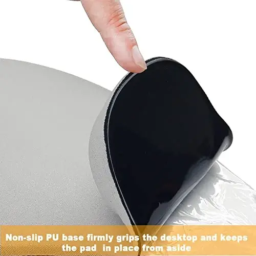 Office Mousepad with Gel Wrist Support - Ergonomic Gaming Desktop Mouse Pad Wrist Rest - Design Gamepad Mat Rubber Base for Laptop Computer -Silicone Non-Slip Special-Textured Surface (07Purple) - 5