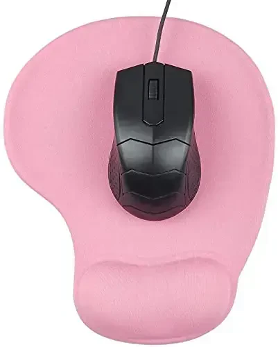 Office Mousepad with Gel Wrist Support - Ergonomic Gaming Desktop Mouse Pad Wrist Rest - Design Gamepad Mat Rubber Base for Laptop Computer -Silicone Non-Slip Special-Textured Surface (09Dark Grey) - 6