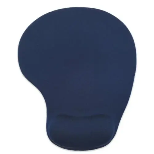 Office Mousepad with Gel Wrist Support - Ergonomic Gaming Desktop Mouse Pad Wrist Rest - Design Gamepad Mat Rubber Base for Laptop Computer -Silicone Non-Slip Special-Textured Surface (08Navy) - DEMON CHEST