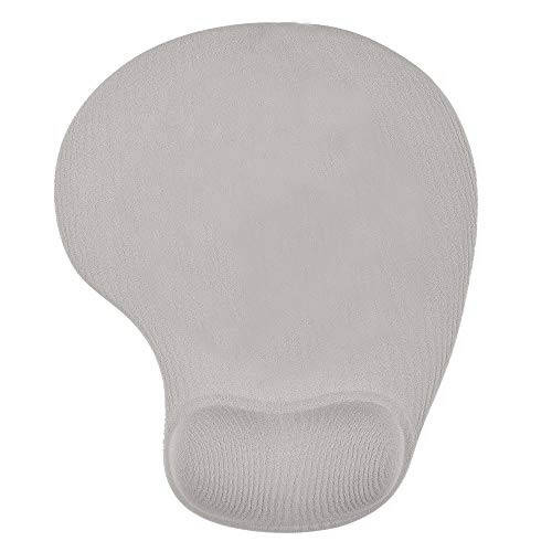 Jel Bilek Destekli Ofis Mousepad'i - Ergonomik Oyun Bilgisayar Masa Mouse Pad Bilek Desteği - Dizayn Oyun Pad Mat Kauçuk Taban Laptop Bilgisayar İçin - Silikon Kaymaz Özel Dokulu Yüzey (02Gri) - 2