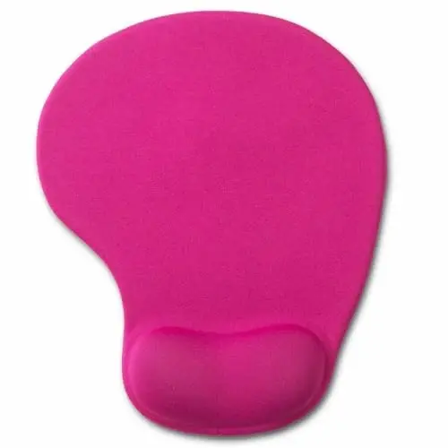 Office Mousepad with Gel Wrist Support - Ergonomic Gaming Desktop Mouse Pad Wrist Rest - Design Gamepad Mat Rubber Base for Laptop Computer -Silicone Non-Slip Special-Textured Surface (06RoseRed) - DEMON CHEST