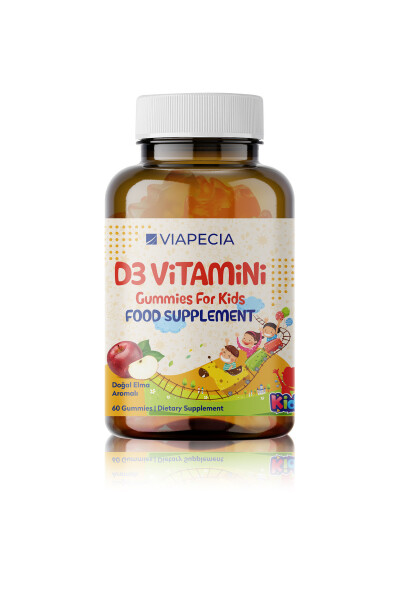 Jellibon Formunda Vitamin D3 D Vitamini Eksikliği Çocuklarda Büyüme 60 Adet - 2