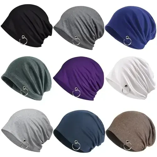 Jemis Skullies Beanies Thin Bonnet Cap Autumn Casual Beanies Hat 