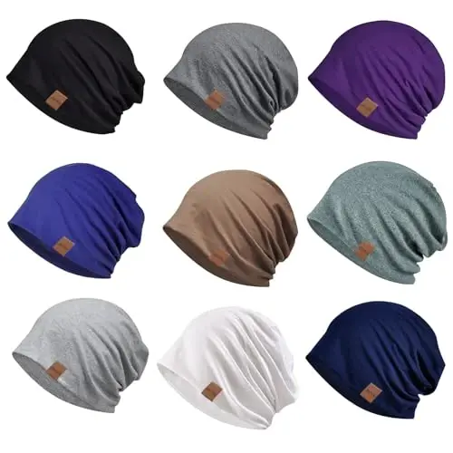 Jemis Skullies Beanies Thin Bonnet Cap Autumn Casual Beanies Hat 