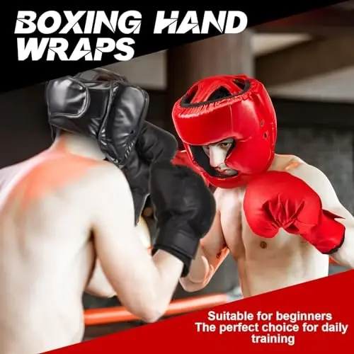 Jenaai 3 Pcs Boxing Headgear Adjustable Padded Safety Head Guard MMA Training Sparring Kickboxing Muay Thai Martial Art Karate Taekwondo Helmet Gift for Christmas Adult Men Women - 6