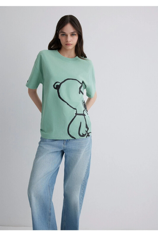 jeo cool bosma loose fit ayollar futbolkasi - 1