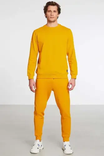 Jeremiah Erkak Regular Pochasi Egiluvchan Matoli Beli Jgutli Va Rezinkali Cho'ntakli Za'faron Sariq Sport Shim-Za'faron Sariq - 3