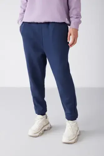 Jeremiah Men's Regular Fit Elastic Waistband with Drawstring and Pockets Navy Sweatpants-Navy - 3