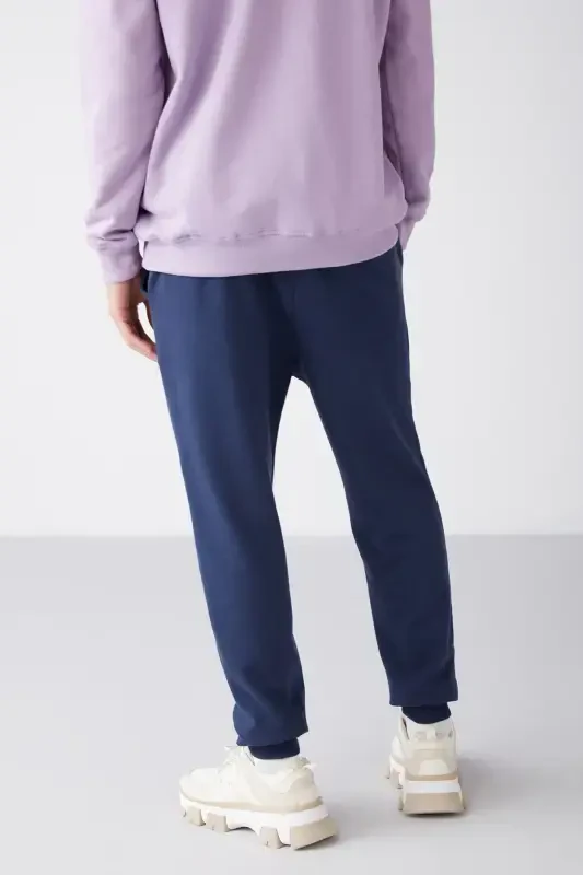 Jeremiah Men's Regular Fit Elastic Waistband with Drawstring and Pockets Navy Sweatpants-Navy - 5