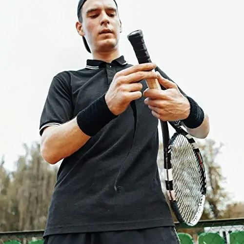Jerify 24 Pieces Tennis Racket Grip Tape, Precut Badminton Racket Overgrips Tape with Velvety Comfort for Anti Slip and Absorbent Grip - 5
