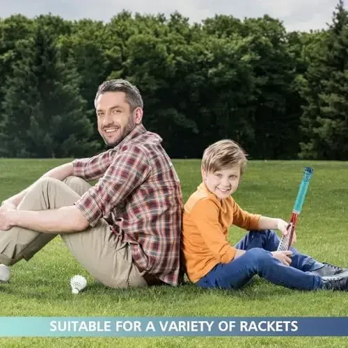 Jerify 24 dona tennis raketkasi uchun grip lentasi, oldindan kesilgan badminton raketkasi uchun o'ta tutqichli lenta, sirpanishga qarshi va absorbent tutqich uchun baxmal qulaylik bilan - 6