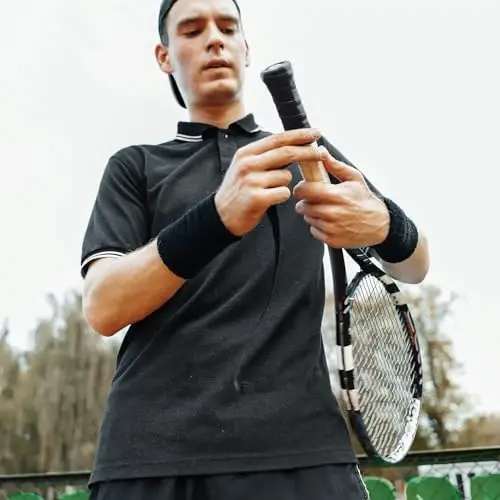 Jerify 24 dona tennis raketkasi uchun tutqich lenta, slipga qarshi va absorbent tutqich uchun baxmal qulaylikka ega oldindan kesilgan badminton raketkasi ustki tutqich lentasi - 5