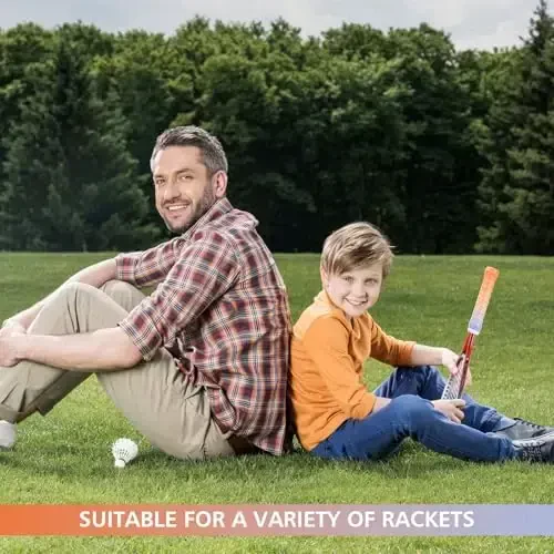 Jerify 24 dona tennis raketkasi uchun tutqich lentalari, oldindan kesilgan badminton raketkasi uchun o'ta tutqich lentalari, sirpanishga qarshi va absorbent tutqich uchun baxmal qulaylik bilan - 6